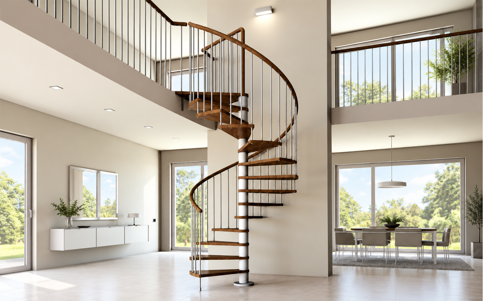 Complete Spiral Stairs configuration