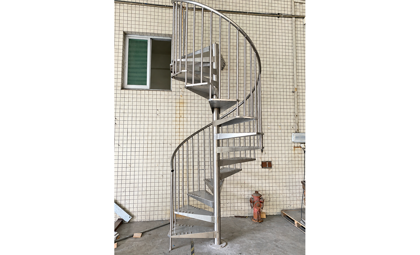 Spiral Staircase steel finish