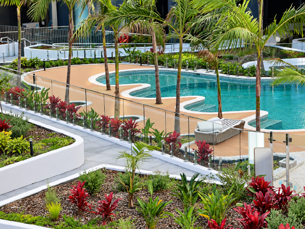 Infinity Park Spigot Railing Application