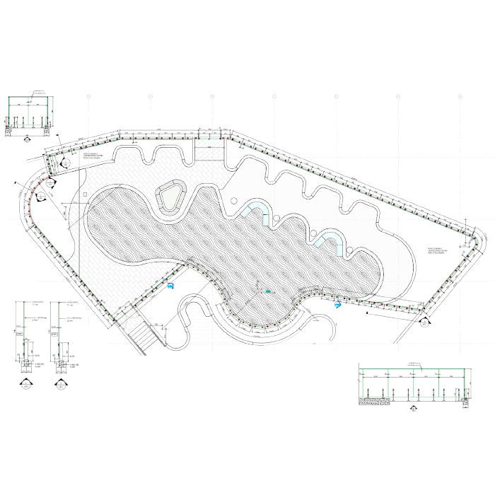 Spigot Railing Engineering Drawing