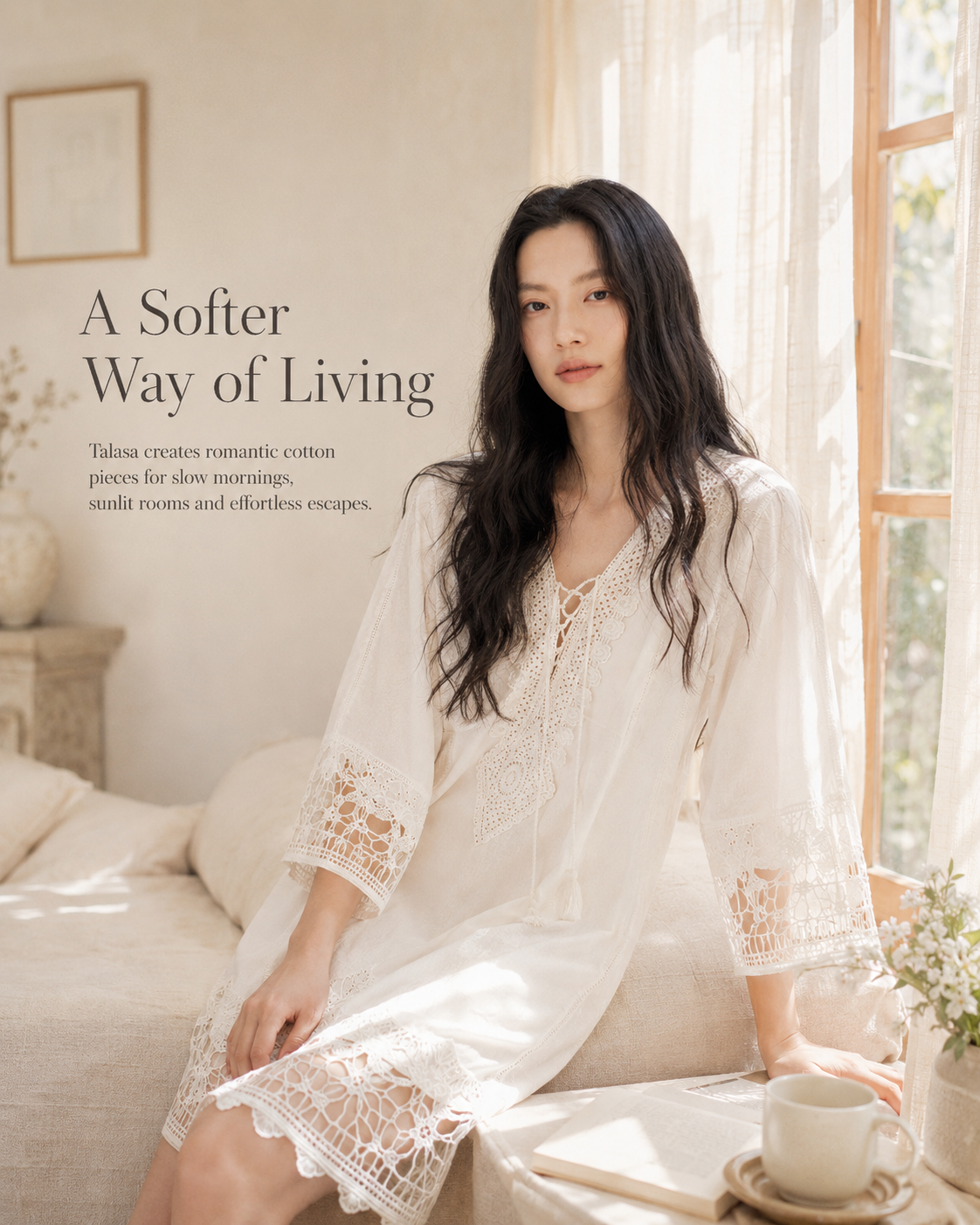 Slow morning in Talasa cotton loungewear