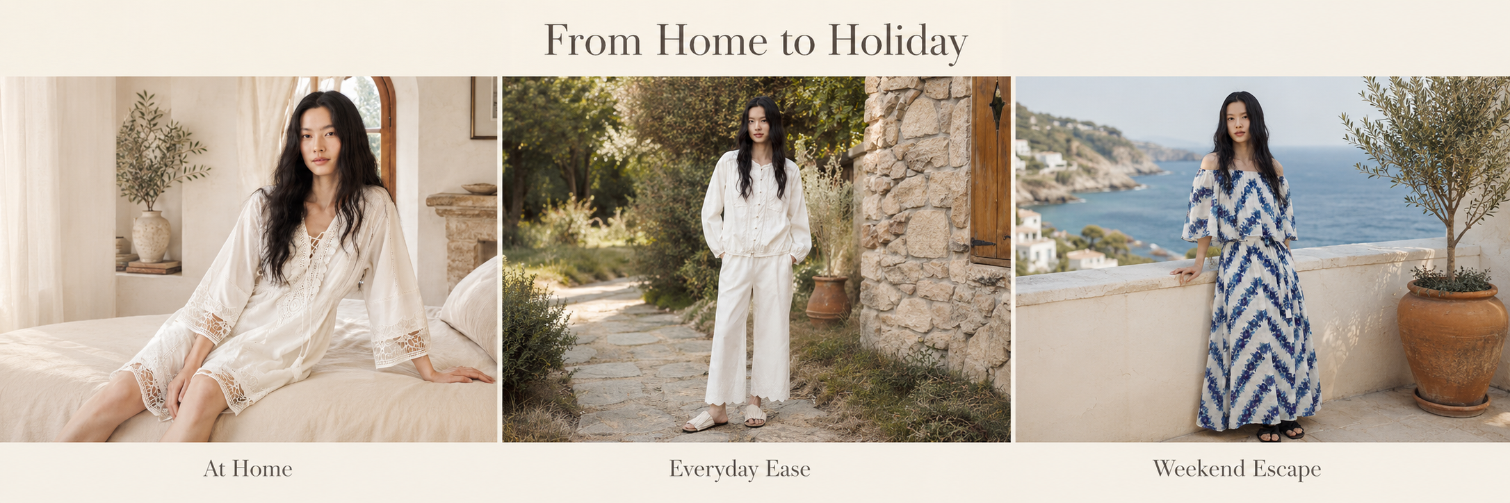 From Home to Holiday — Talasa lifestyle