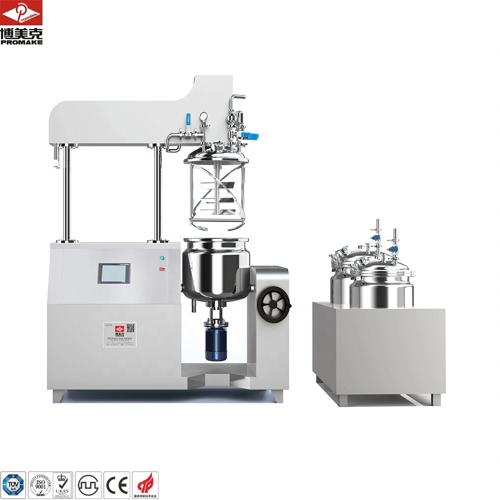 Hydraulic Lifting Vacuum Emulsifier PMK-A 50L to 100L,Promake Machinery Equipment,Hydraulic Lifting Vacuum Emulsifier PMK-A 50L to 100L
