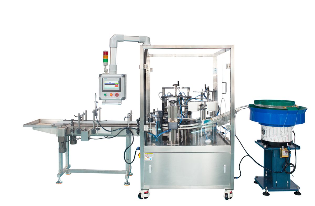 Automatic Perfume Filling, Capping & Crimping Machine
