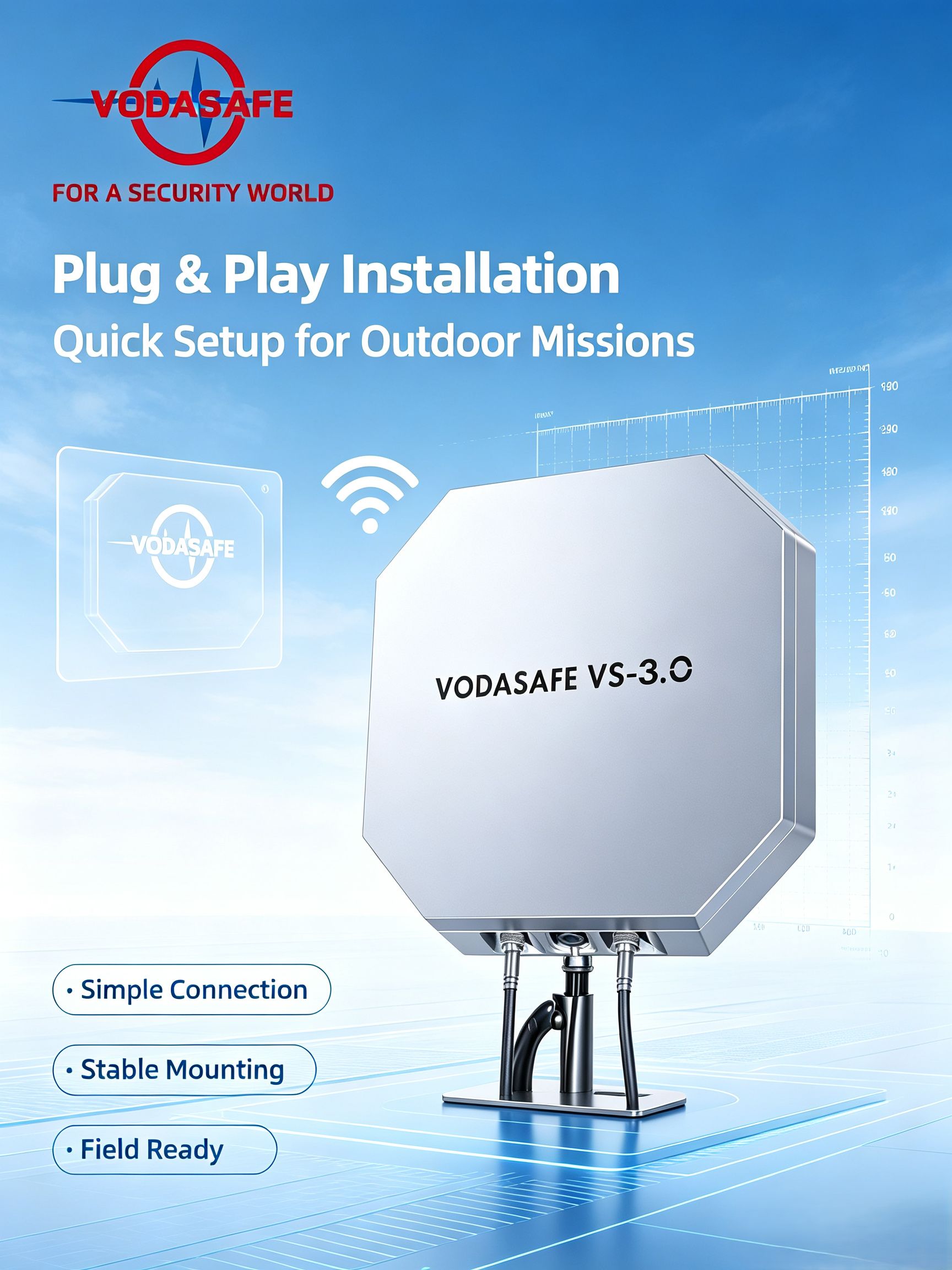 High-power dual-band UAV signal amplifier vs-3.0 from vodasafe