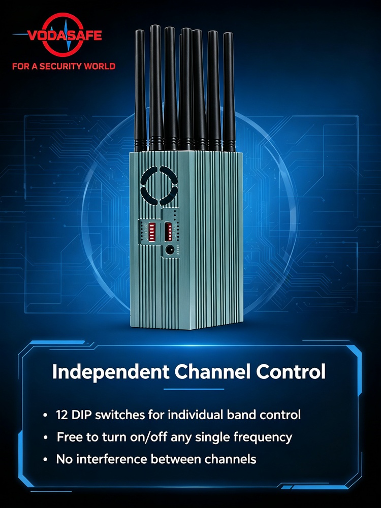Compact confidential meeting jammer P12L from vodasafe
