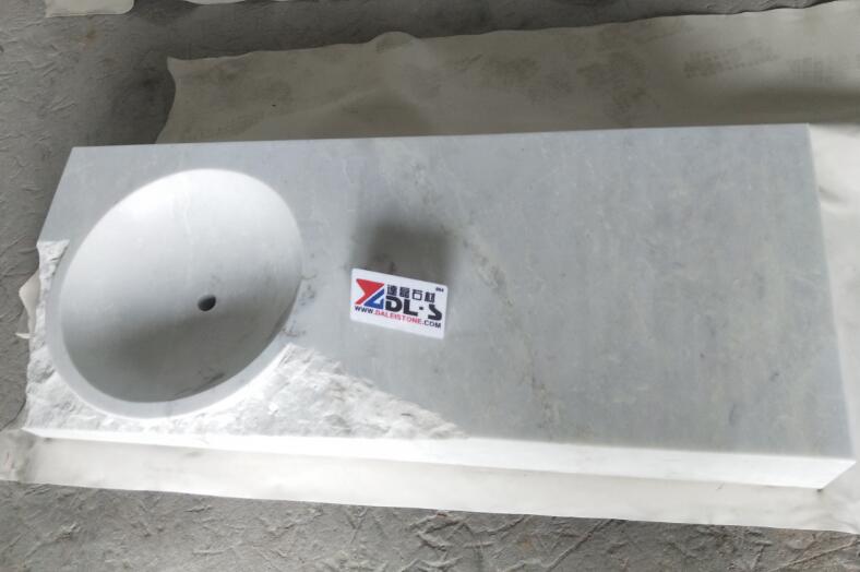 White Marble Vanity Countertops With Sinks Honed and Natural Surface Way white marble countertop.jpg