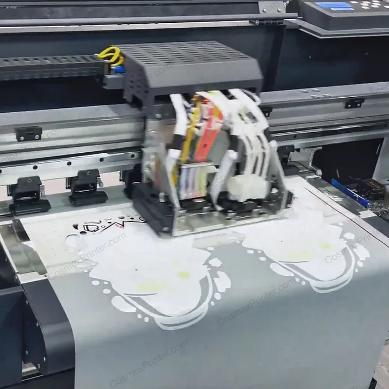 Cosmox Malo-Jet A3 DTF Printer printing on dtf film