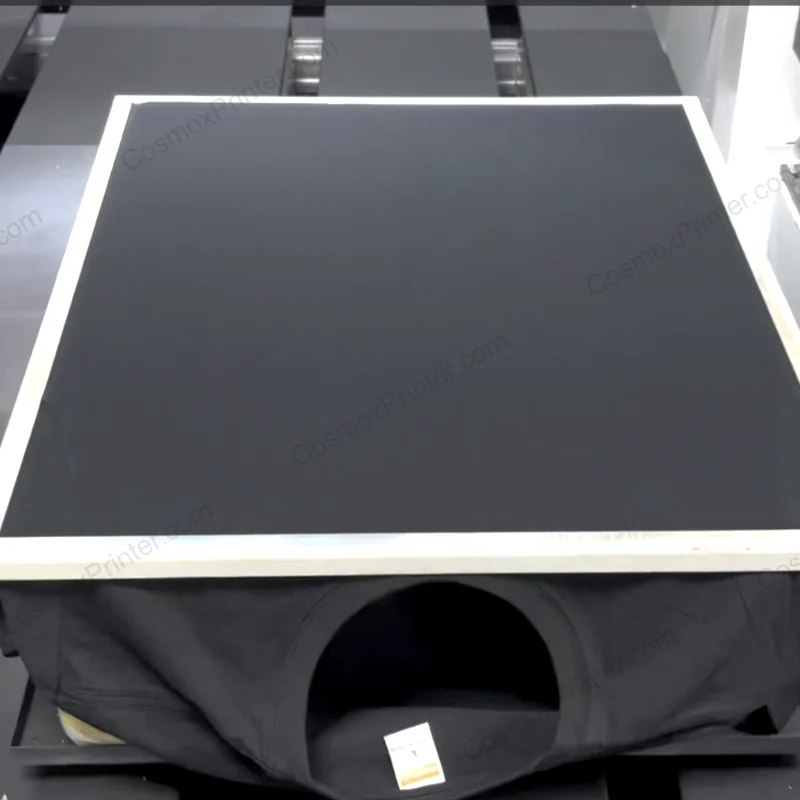 Cosmox DTG tshirt put on printing table