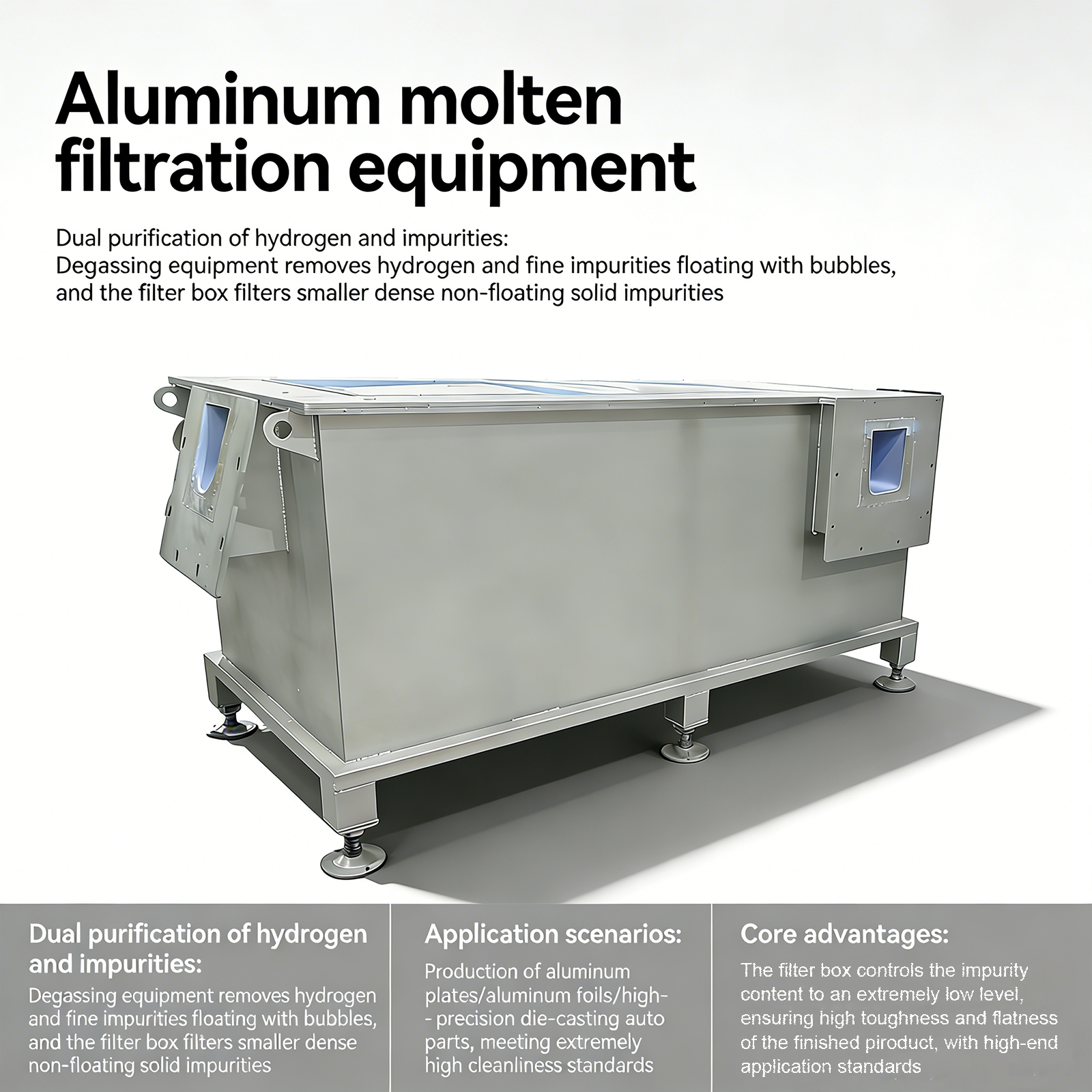 Tilting In-line Degassing Unit