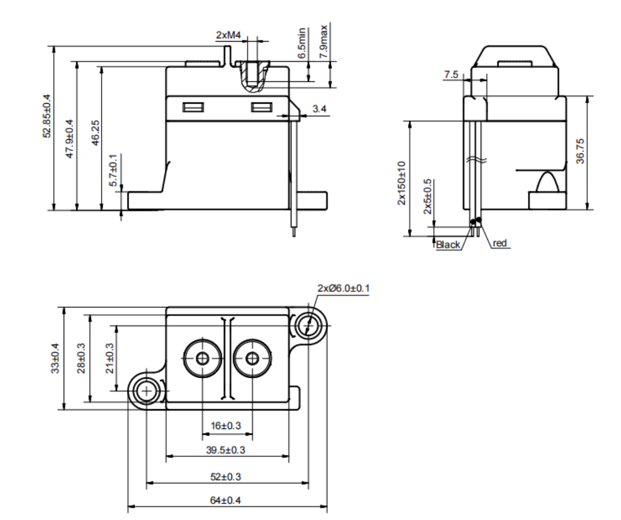 HFE82V-60B HONGFA High Voltage DC Contactor