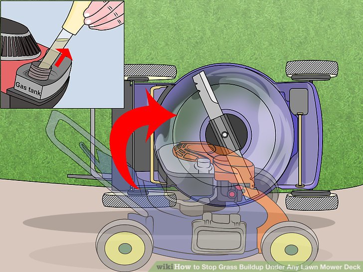 芝刈り機のデッキの下で草の蓄積を防ぐ方法
