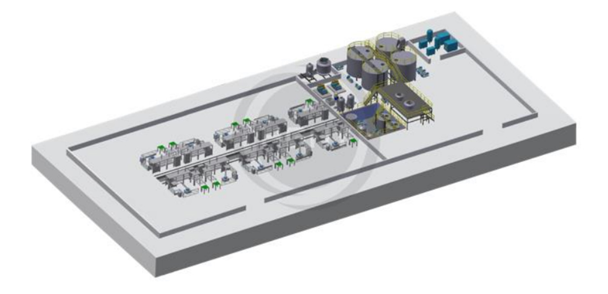 fiber tabkeware machine layout