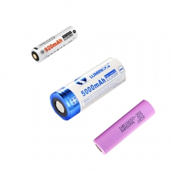 Rechargeabe 26650, 21700, 18650, 14500, 10180 Li-ion Battery Lumintop