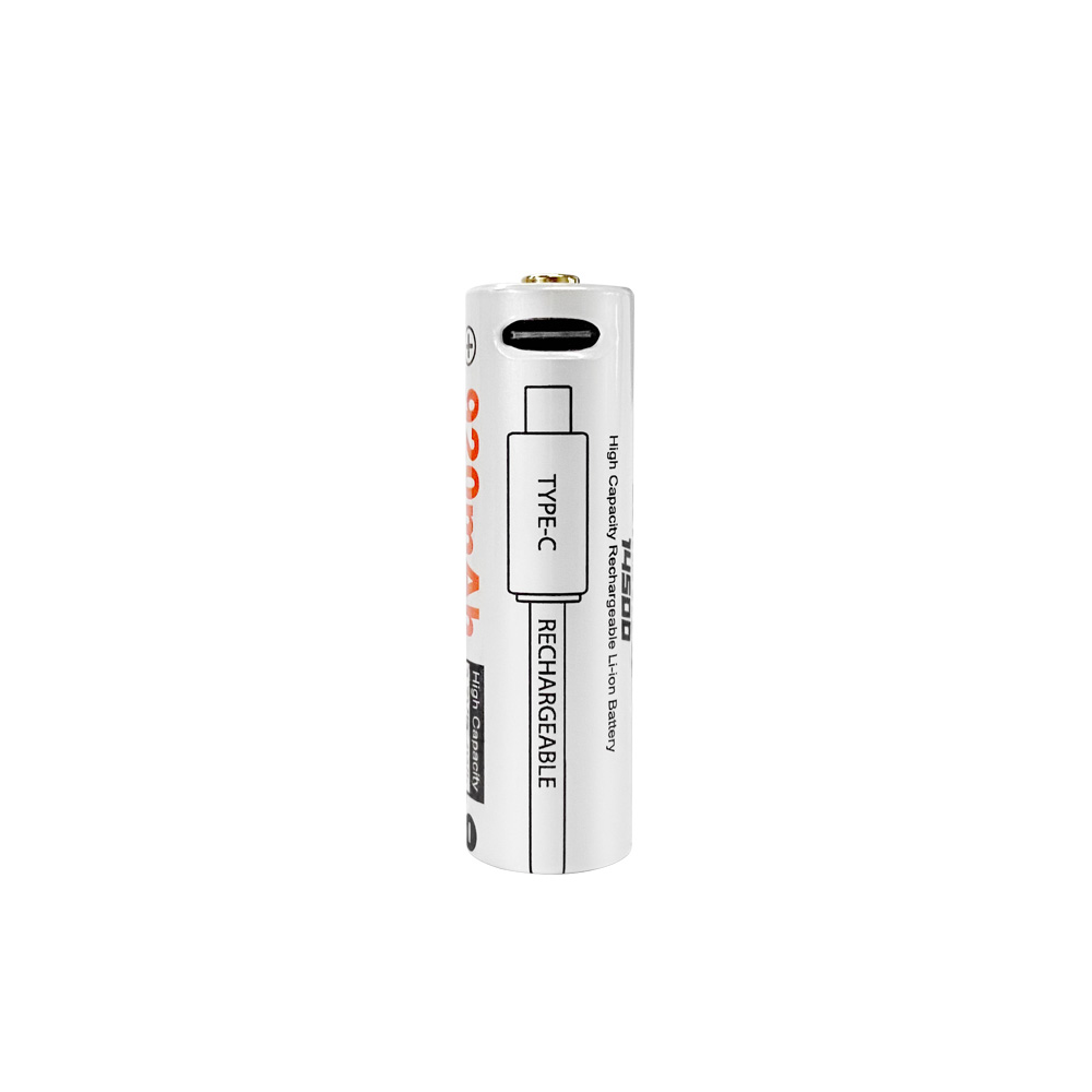 2x Keeppower 14500 950mAh (protected) - 2A - USB - 14500 & 16340 - Li-ion - Piles  rechargeables