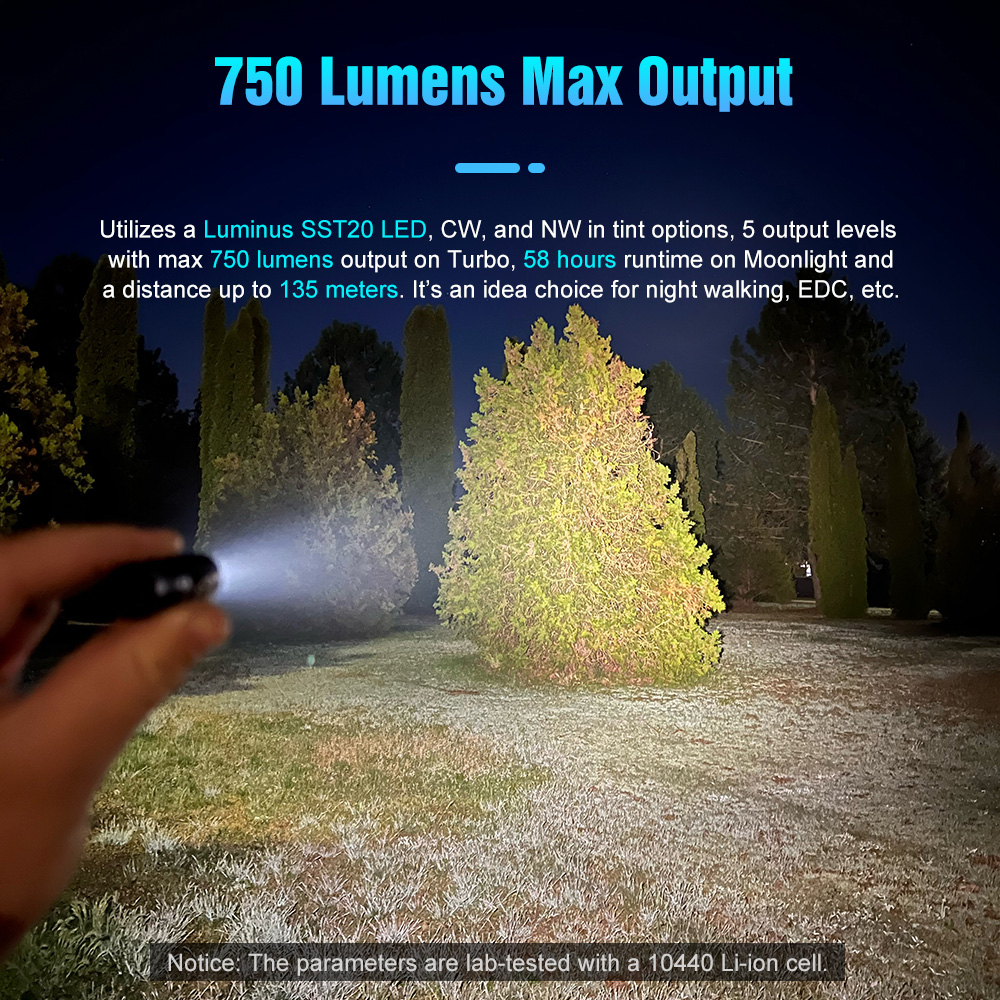 Lumintop - Lampe De Poche Frog 10180, 570 Lumens, 10440, Mini