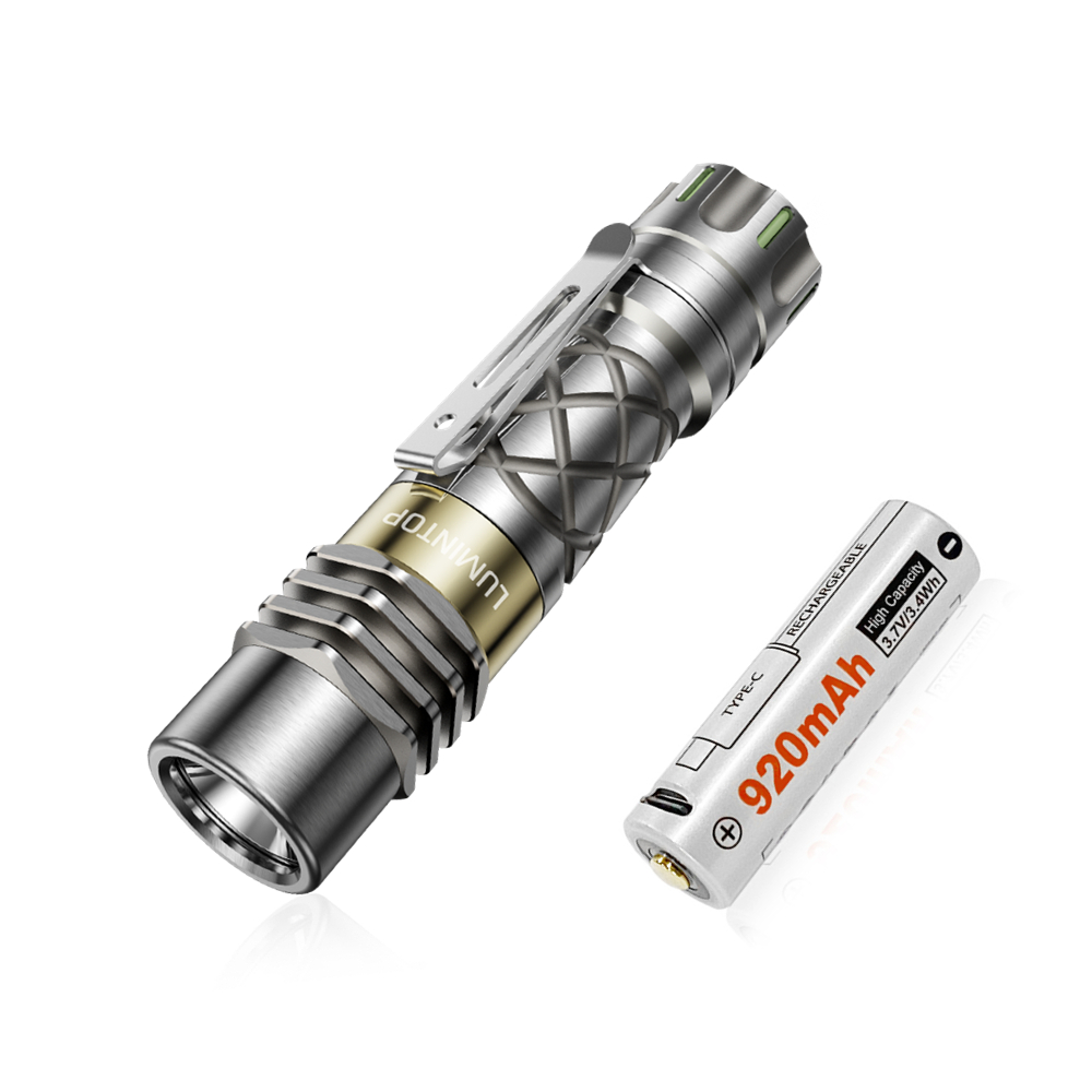 Lumintop Ring King Titanium 1000 Lumens 14500 EDC Tactical Flashlight