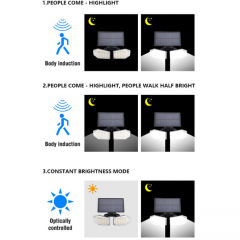 Solar LED Motion Sensor Light Solar COB Motion Sensor Light 3 Lighting Modes