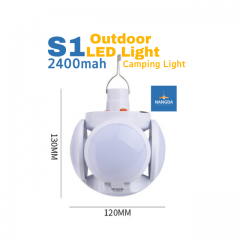 Solar LED Light  Camping Lamp 5 Lighting Modes DC & Solar Charging IP65 Waterproof