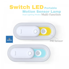 Switch LED Motion Sensor Light  LED Night Light Dual Lighting Modes Portable LED Light  Cabinet Light Locker Lamp Wardrobe Lamp