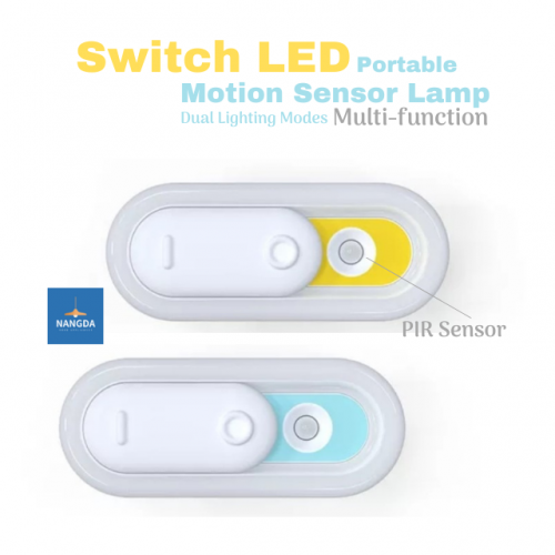 Switch LED Motion Sensor Light  LED Night Light Dual Lighting Modes Portable LED Light  Cabinet Light Locker Lamp Wardrobe Lamp