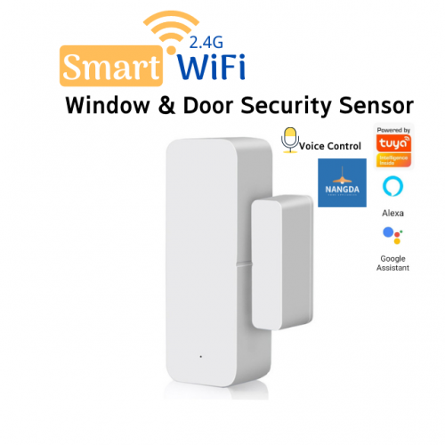 Smart WiFi Window & Door Security Sensor  Security System Tuya Smart Home Appliances Alert Notification
