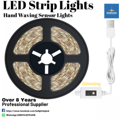 LED Strip Lights with Hand Waving Sensor Cabinet Light Wardrobe Light Waterproof  Dimming function
