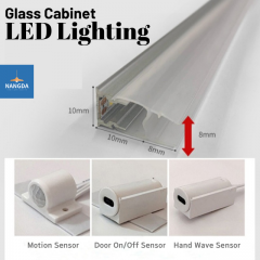 Glass Cabinet LED Lighting Sensor Light 8mm Glass Shelf Cabinet Light Kitchen Cabinet Light