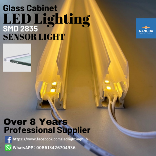 Glass Cabinet LED Lighting Sensor Light 8mm Glass Shelf Cabinet Light Kitchen Cabinet Light