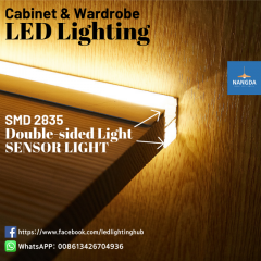 Cabinet & Wardrobe LED Lighting Sensor Light Double-sided Light Modular Kitchen Cabinet Light