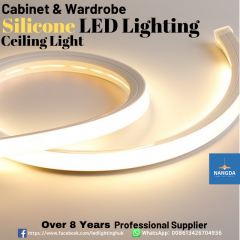 Silicone LED Strip Flexible LED Light Ceiling Light Cabinet &Wardrobe Light SMD2835 Flame Retardant IP67 Waterproof