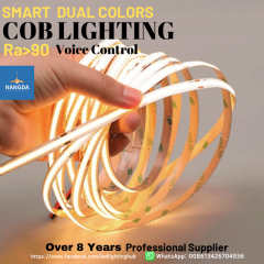 Smart Dual-Color COB Lighting COB Strip Compatible with MIJIA and TUYA APP Voice Control Interior Design Light Stepless Dimming