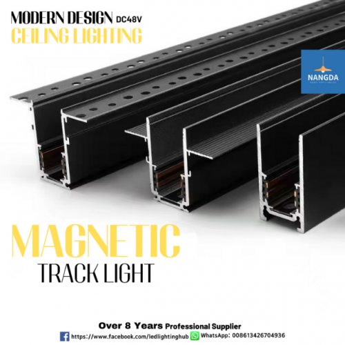 Magnetic Track Light Linear Light Ceiling Lighting Aluminum Profile Intelligent lighting Voice Control