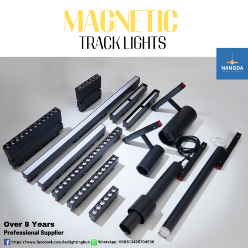 Combo Offer Interior Design Magnetic Track Light Linear Light Ceiling Lighting Aluminum Profile Intelligent lighting Voice Control