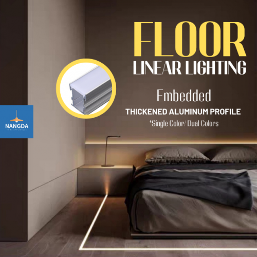 Floor Linear Lighting Embedded LED Light Waterproof  Thickened Aluminum Profile