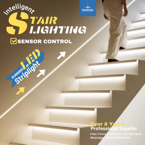 Intelligent Stairs Lighting Running LED Striplight  Sensor Control Diimmable
