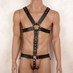 Leather Harnesses Men Fetish Bondage Restraints Body Harness Male Sex Tools For Sale Adult Game Sex Products