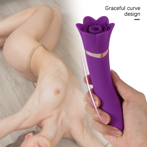 HOWOSE Lifelike Dildo Massager Clit Sucker Vibrator Tongue Suction Clitoris Stimulator Nipple Sucking Vibrator Oral Pussy Licking Etotic Sex Toys For