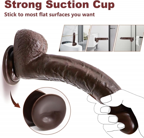 HOWOSEX  Super Huge Realistic Silicone Dildo Giant Long Anal Plug Large ButtPlug Dildo Vaginal Anus Expansion With Suction Cup Erotic Anal Sex Toys