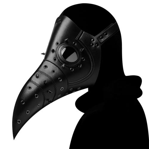 Steam Punk PU Leather Plague Doctor Mask Bird Halloween Cosplay Costume Props PBM010