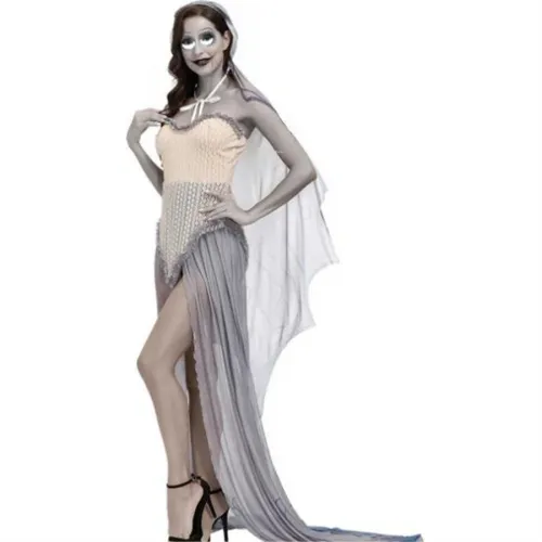 Halloween American Anime Theme Costume Emily Corpse Bride Dress