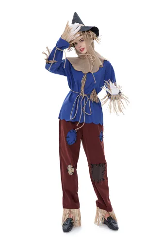 Medieval Scarecrow Costume Carnival Fairy Tale Theme Costume