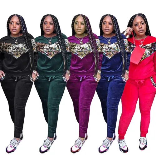 Chic Autumn Women's Two Piece Pants Spring Sweetheart Tracksuits PQCM278A