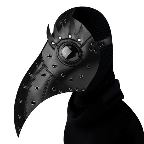 Halloween Plague Bird Face Guard PU Leather Medieval Doctor COS Costume Accessories