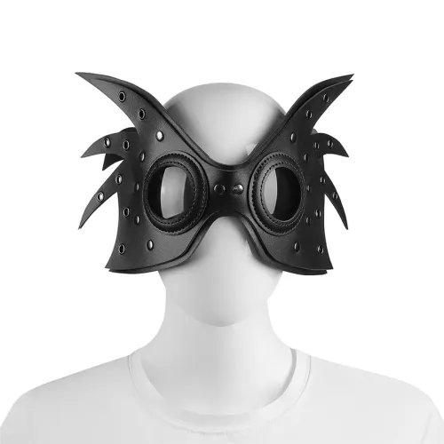 PU Leather Steampunk Mask Mardi Gras Props Halloween Medieval Mask