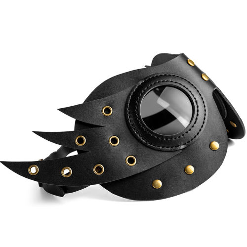 PU Leather Steampunk Mask Mardi Gras Props Halloween Medieval Cosplay Props