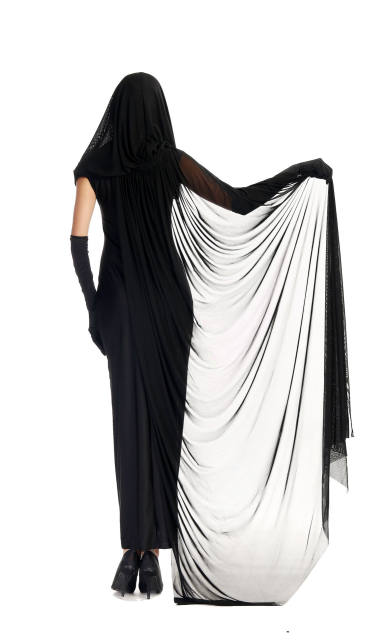 Black Witches Costume Halloween Horror Cosplay Gothic Beauties Fancy Dress