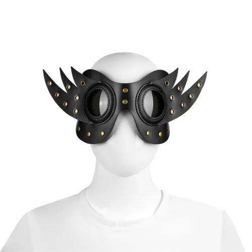 PU Leather Steampunk Mask Mardi Gras Props Halloween Medieval Cosplay Props