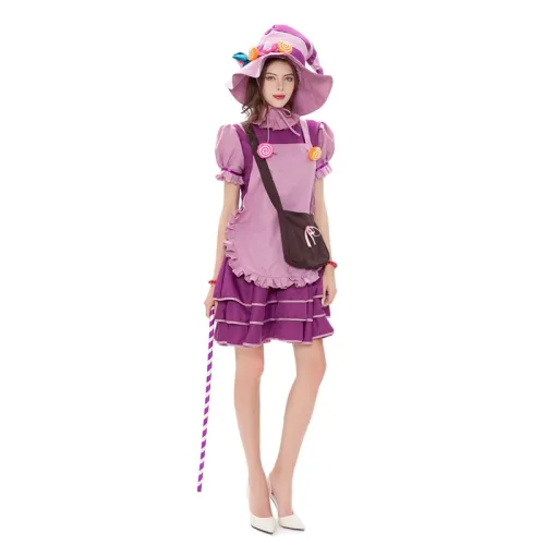 Halloween Candy Maid Fancy Dress Mardi Gras Sexy Elf Outfits