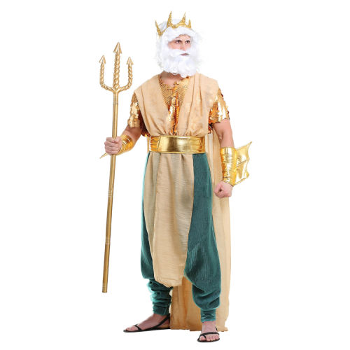 Carnival Neptune Uniform Halloween Theme Costume Poseidon Outfits PQ20127
